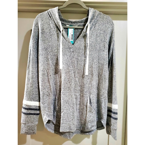 Market & Spruce Kallon Brushed Knit Hoodie  Med - Picture 4 of 9